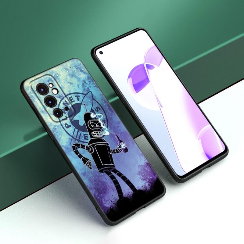 Мультяшный F-Futuramas черный силиконовый чехол для телефона OnePlus 9R 10R 11R 12R ACE 2 Pro 2V 3V Nord CE 2 3 Lite 4 N10 N20 N30 SE 5G OnePlus 12 5G