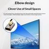 Right Angle DP 1.4 Adapter DisplayPort Male to Female 90 Degree Connector for Home Office PC Laptop Monitor Connection