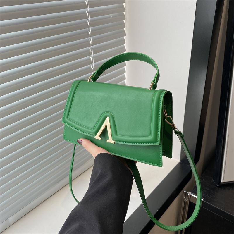 Fashion Texture Portable Small Square Bag Casual New Women's Shoulder Underarm Bag Solid Color Messenger Bag