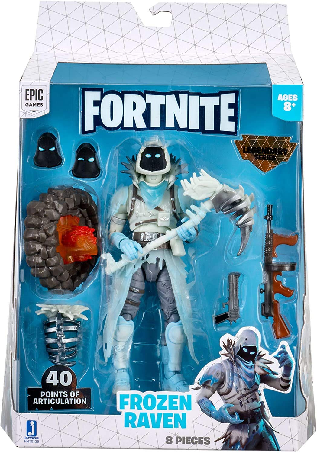 

Frozen Raven Fortnite Figure Fortnite Legendary Series Toy Doll Raven Skin 15 см [Предмет] синий