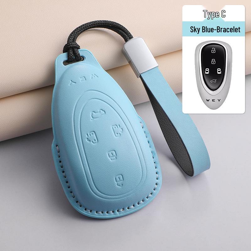Great Wall WEY Blue Mountain Sheepskin 3D Key Fob Cover