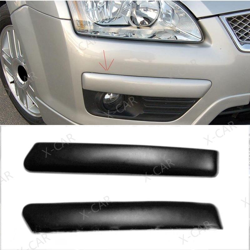 For Ford Focus 2 II 2005 2006 2007 Front Bumper Fog Light Lamp Trim Strip Cover Plate Unpainted