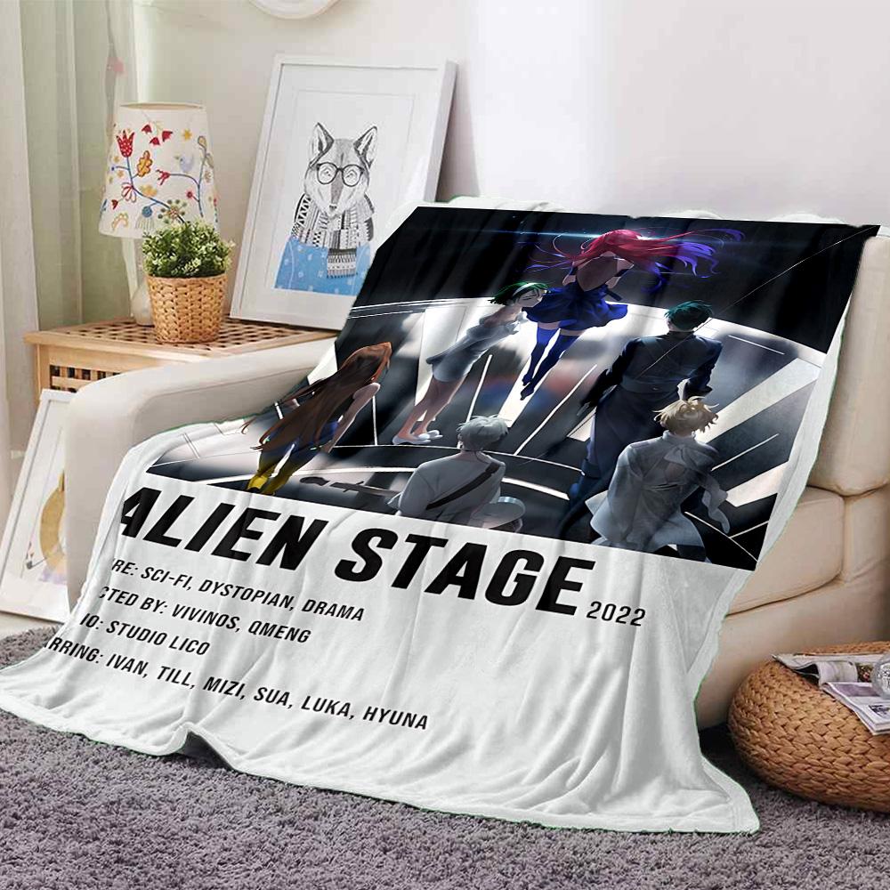 1pc Fantasy Anime Characters Flannel Blanket for Super Soft Cute Comfort Blanket for Travel Bedding Couch Sofa Blanket Y7309