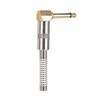 Gold Plating 90 Degree Curve Mono 6.35mm Male Electric Guitar Microphone Cable Welding DIY Plug