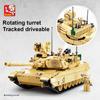 Non-Toxic 781Pcs Military Series Model Building Block Toys M1A2 Tank Model Creative Diy Toy Assembled Building Blocks Kit