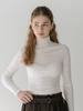 CLUNY Turtleneck Basic T-Shirt - Ivory