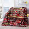 Manchester Customize Text Blanket Lightweight Customizable Blanket Durable Comfort Throw For Livingroom Office Chair Picnics Home Decor