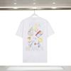 Unisex Cotton T-Shirt With Digital Print Letter Loose Fit Casual Wear