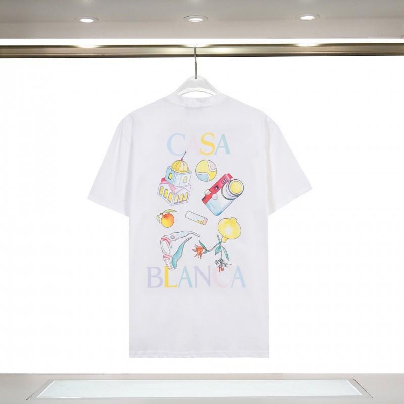 Unisex Cotton T-Shirt With Digital Print Letter Loose Fit Casual Wear