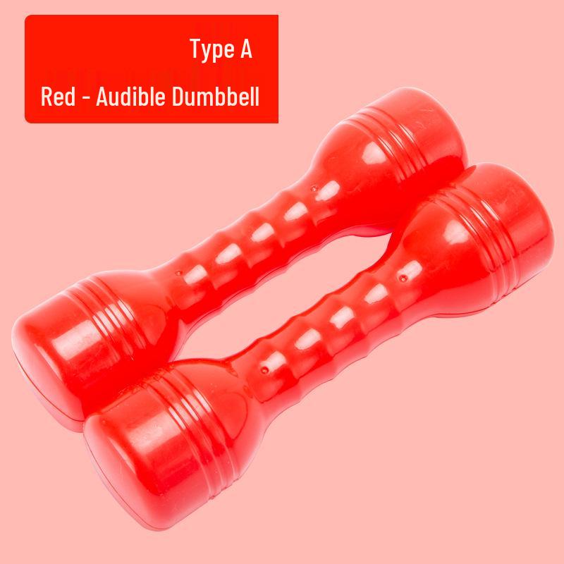 Children's Large Sounding Plastic Dumbbells for Dance and Exercise
