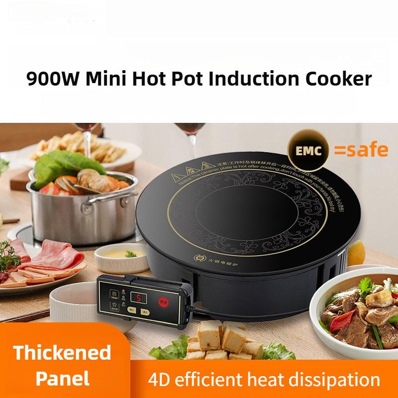 Mały Garnek Hot Pot 900W Mini Kuchenka Elektryczna Wbudowany Pojedynczy Garnek Hotpot Sterowanie Dotykowe Oszczędność Energii Kuchenka Indukcyjna
