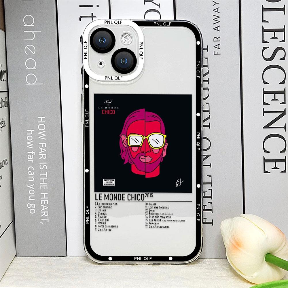 

PNL QLF Rapper Singer Phone Case for IPhone 15 14 13 12 11 Pro Max Mini 8 7 15Plus SE2 X XS XR Coque Fundas Silicone Clear Cover For iPhone 14 ProMax