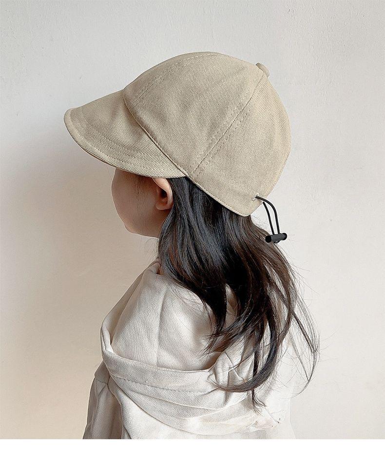 Dziecięca Czapka Baseballówka Wiosenno-Jesienna, Płaska Czapka dla Niemowląt i Letni Kapelusz Bucket z Ochroną Przeciwsłoneczną dla Chłopców i Dziewcząt