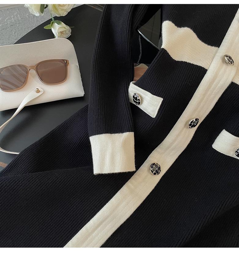 Hepburn Style Sexy Bodycon LBD: Women’s Long Sleeve Knit Sweater Dress for Autumn/Winter