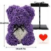 Preserved Rose Foam Bear 25cm - Valentine's Day Flower Gift Box Bouquet