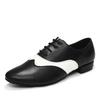 Men Ballroom Dance Shoes  Outsole Practice Boy Competition Modern Dancing Shoe Dance Indoor Dance Shoes Heeled 2.5CM