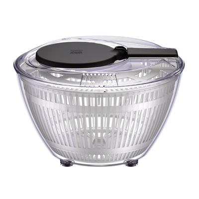 World Create Salad Spinner, Small, Easy To Clean, Vegetable Drainer, Mini, Made In Japan, Black, ViV, Diameter 21 X H14cm, S Size, for Noodles and Sal