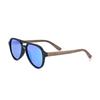 Earth Wood Mazatlan Polarized Sunglasses Walnut Blue