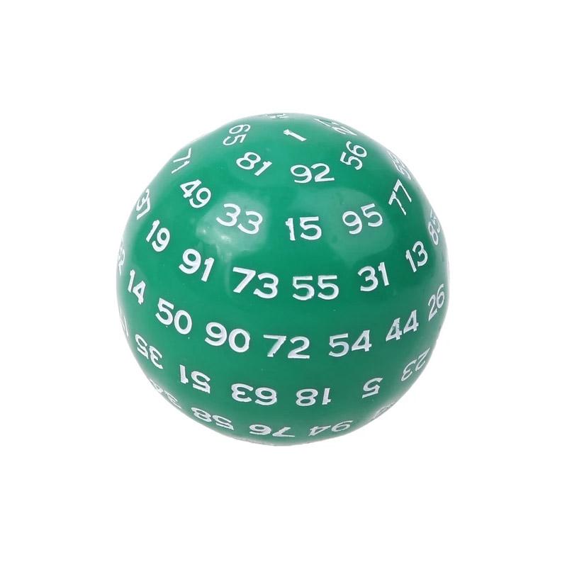 Educational 100 Sided Acrylic Dices D100 Dice For Tabletop Toys Role Playing Board Game Accessories Math Learning Resources