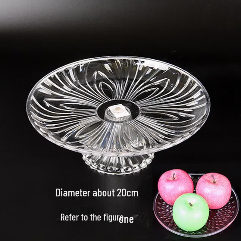 Transparent Acrylic High-Foot Fruit & Candy Tray