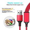 3 In 1 USB Fast Charging Cable 1.2M Type C Micro IOS Multi Charger Cable for iPhone Huawei Samsung Nylon Braided Cord Cable