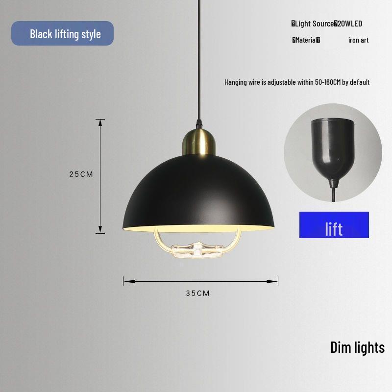 Modern Minimalist Telescopic Macaron Chandelier for Dining, Card, Mahjong, or Study Rooms