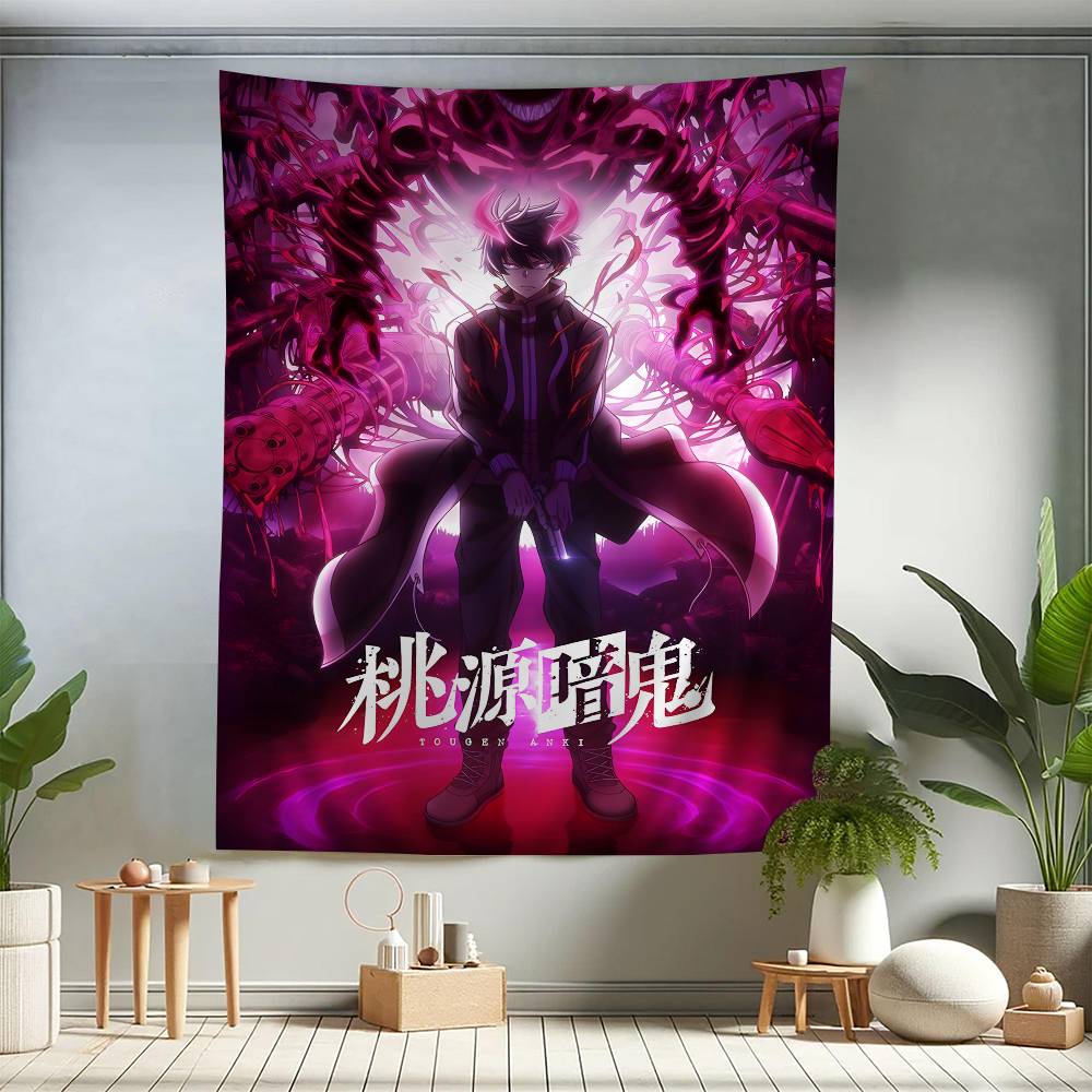 Hot Anime TTougen AAnki DIY Wall Tapestry Art Science Fiction Room Home Decor Wall Art Decor