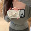 Cute Rainbow Polka Dot Bow Phone Case For iPhone 17 Pro 16 15 14 Pro Max with Heart Pendant Leather Shockproof 16 17 15pro Cover
