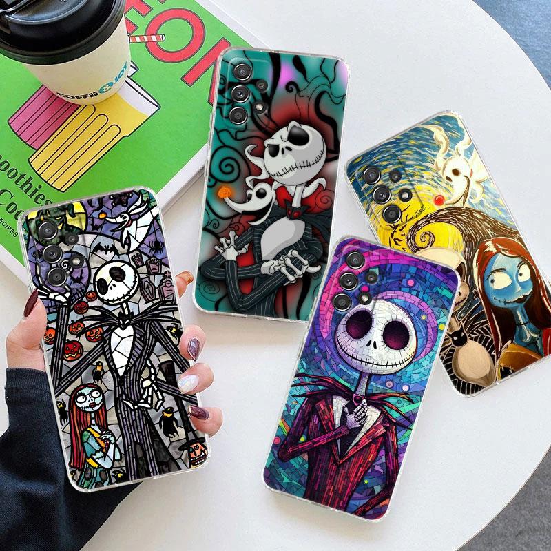 Klare Hülle für Samsung Galaxy A57 A37 A56 A36 A55 A54 A35 A26 A07 A17 A16 A06 A34 A15 Hülle The Nightmare Before Christmas Jack