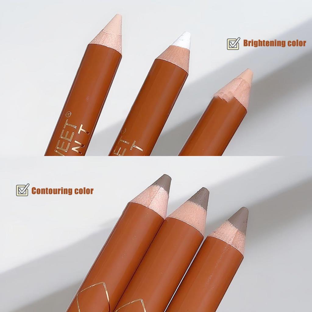 Double-ended Contour Pen Matte Brightening Facial Shadow Highlight Contouring All-in-One Stick