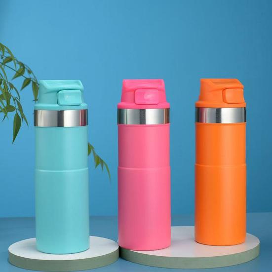 510ML Stainless Steel Insulated Water Bottle Double Wall Vacuum Thermal Bottle Leak Proof Portable Outdoor Cycling Sports Water Drinking