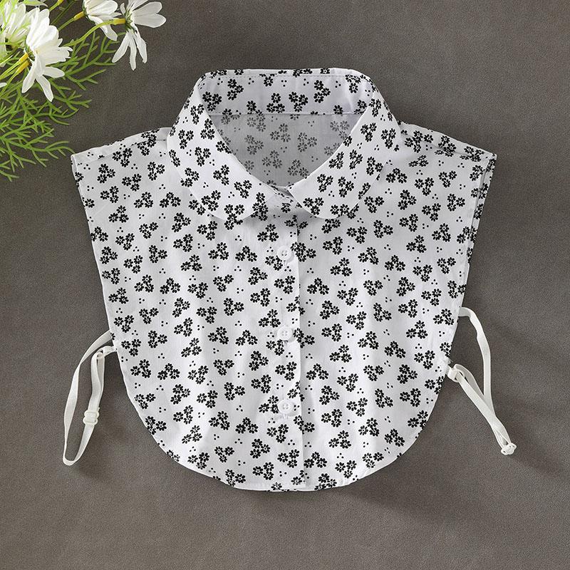 New Fake Collar Shirt Women White Lapel Ruffles Stand False Collar Woman Girls Detachable Collar Lace Removable Half Shirt