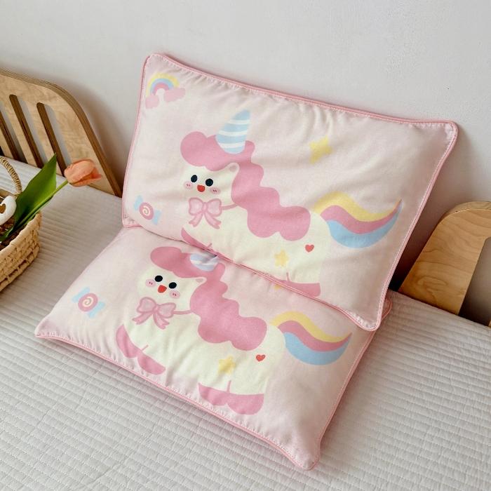 1 Pc 100% Cotton Gauze Pillowcase Cartoon Pillow Case Bedding Cookies Pillow Cover Envelope Custom Pillow Case Cover 30x50cm