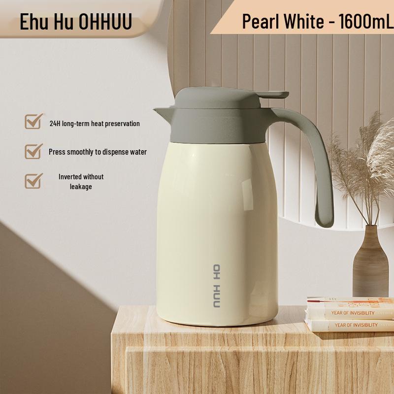 

316 Stainless Steel Insulated Water Kettle - Large Capacity Household & Dorm Use Thermos 1600ml