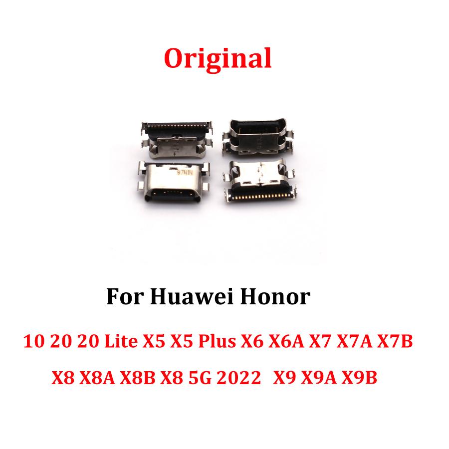 10-100PCS USB Charge Port Jack Dock Connector Charging Board For Huawei Honor 10 20 Lite X5 Plus X6 X6A X7 X7A Play X7B X8 4G 5G