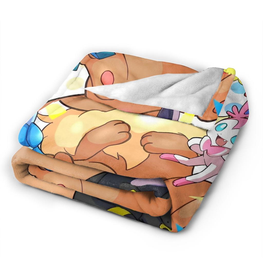 Japanischer Anime Pikachu Einfache Super Warme Decke Pokemon Plüsch Überwurfdecke Neuheit Sofa Stuhl Flanell Bettdecke Bettbezug