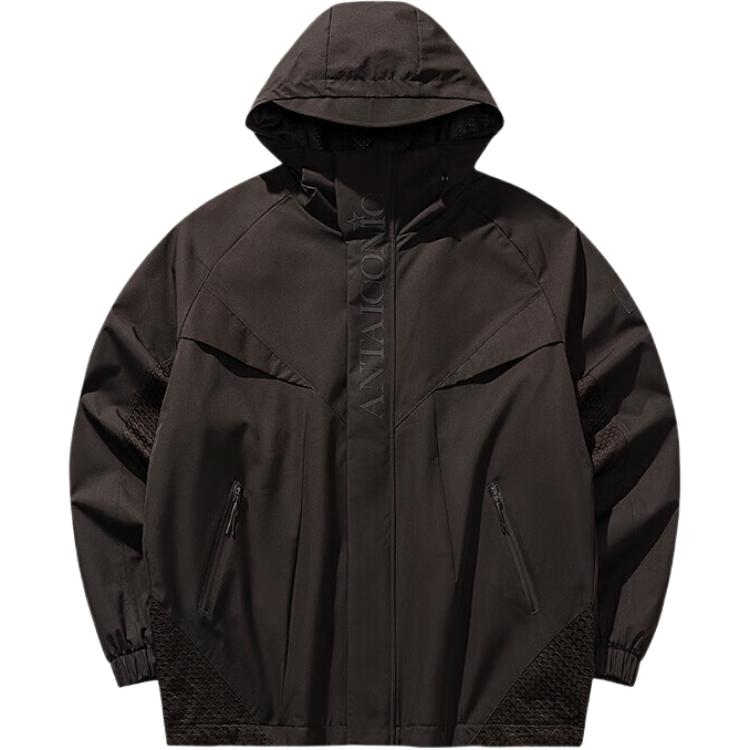 

Anta Lifestyle Series Letter Zipper Hooded Versatile Loose Jacket Men jackets 152548608-2 3XL
