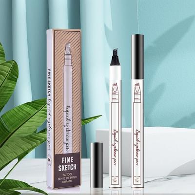 MY COLORS Eyebrow Pen, Liquid Eyebrow Pen, Waterproof Brow Pencil with Eyebrow Tattoo Pen, Smudgeproof Long Lasting Fine Sketch Microblading Pen,