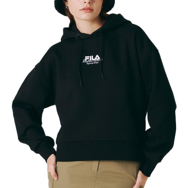 Fila Sweatshirts Women's Black Hooded Moderate Other FS2POE4152F-BLK