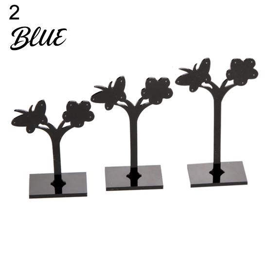 3Pcs Crotch Earring Ear Studs Jewelry Rack Display Stand Storage Hanger Holder