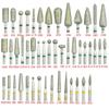 20pcs Diamond Nail Drill Milling Cutter for Manicure Rotary Bits Cuticle Clean Accessory Dental Diamond Burs Polisher 2.35mm