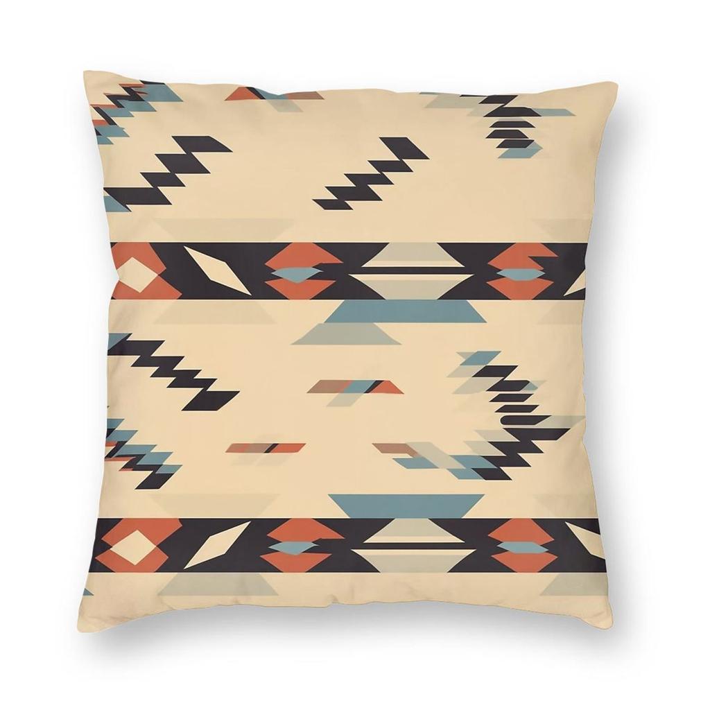 Navajo Tribal Geometric Weaving Pillowcase Polyester Linen Velvet Printed Zip Decor Throw Pillow Case Home Cushion Cover