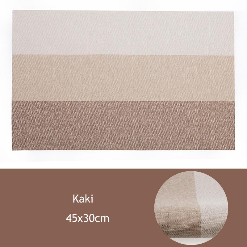 Pack of 4pcs Table Placemats Rectangle Table Mats Heat Insulated PVC Pad Dinner Table Mats 45x30cm