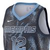 Nike X NBA Collaboration Memphis Grizzlies Dri-Fit 2025/26 Select Series Round Neck Sweat-Wicking Stylish Sleeveless Basketball Jersey HM9553-419