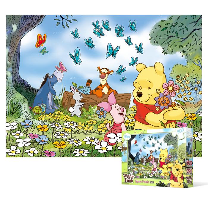 Winnie the Pooh - Blomsterträdgård Pussel Disney Animation 500 Bitar