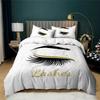 China Air Express Comforter Cover Bedding Set Sequins Eyelash White Pink Duvet Cover Pillowcases Kids,twin Full Quilt Cover Set