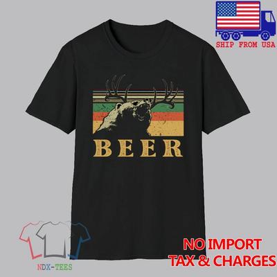 Birra Orso Cervo Bere Film Uomo Nero Taglia S-5XL