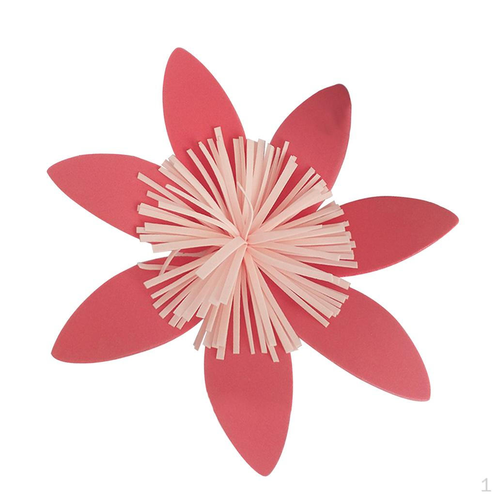

10 Inch Artificial Foam Flowers Decorations for Nursery Birthday Backdrop Wall красный