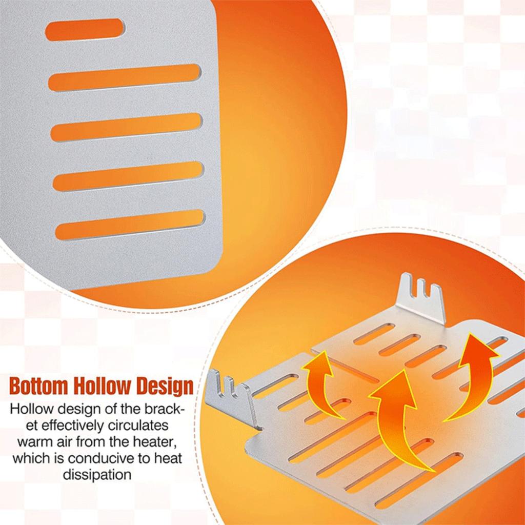 Wärmebetriebener Ofenlüfterständer Edelstahlhalterung für effiziente Wärmeverteilung Zubehör für Holzofenlüfter