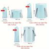 Băiețel pliabil portabil din material textil pentru picioare cu mânere pentru transport ușor - Ideal pentru călătorii și camping